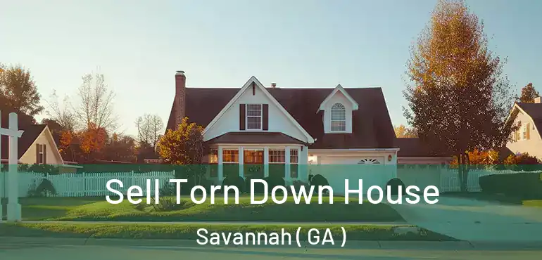  Sell Torn Down House Savannah ( GA )