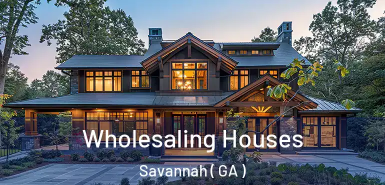  Wholesaling Houses Savannah ( GA )